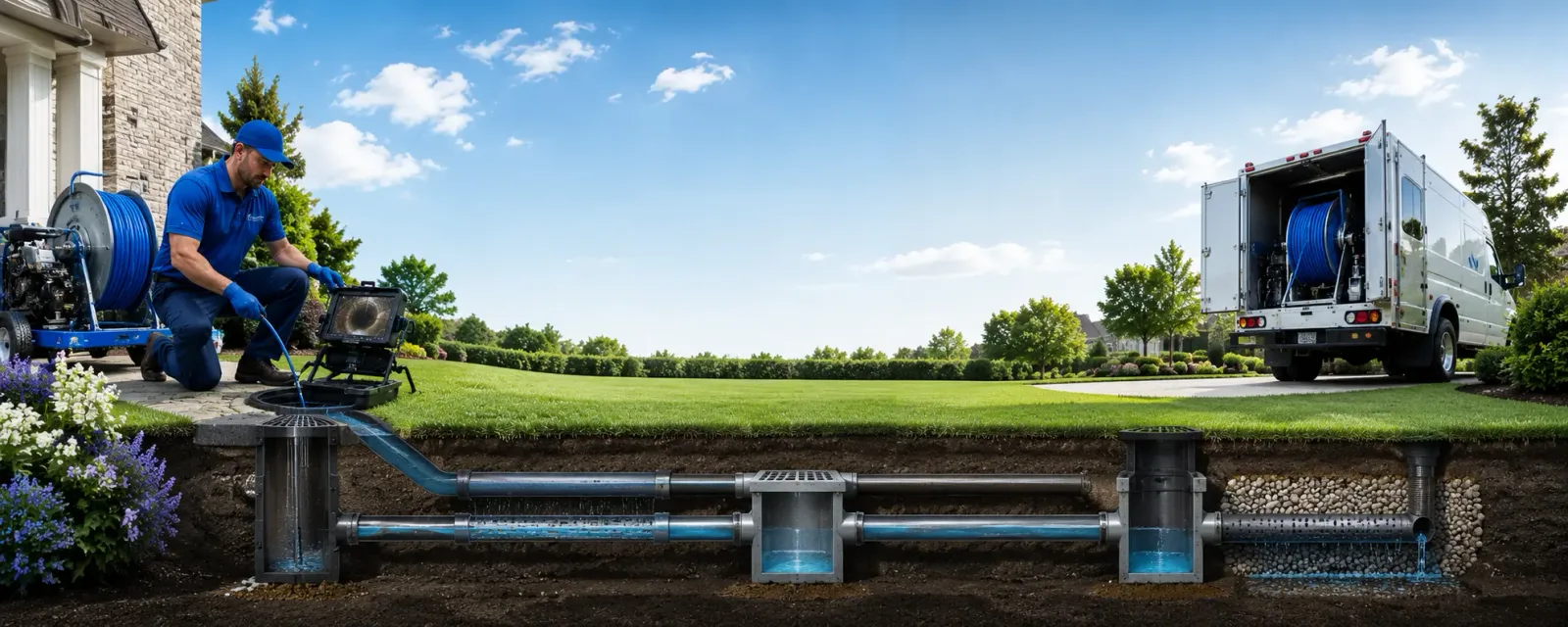 Outdoor drain cleaning information for Garland, ME